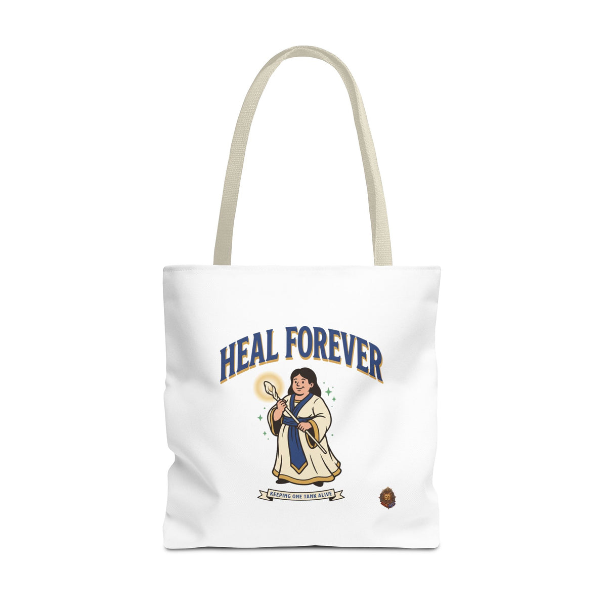 Heal Forever Tote Bag — Cute Cleric RPG Healing Illustration Tote