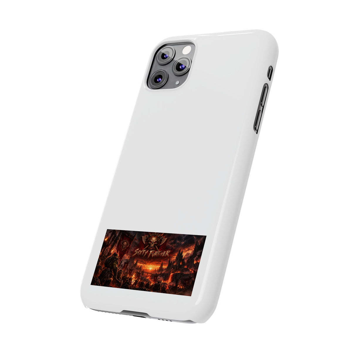 Slim Phone Case — Dark Fantasy Cityscape "Soft Panic" Design