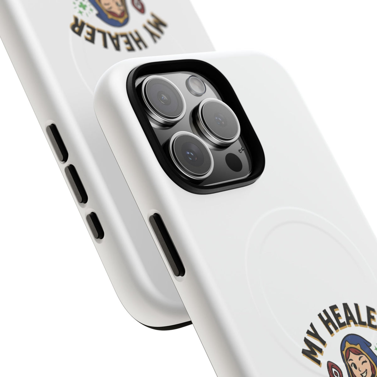 Phone Case — “My Healer Is My Wife” Cute RPG Healer Design, Tough Magnetic Protective Case