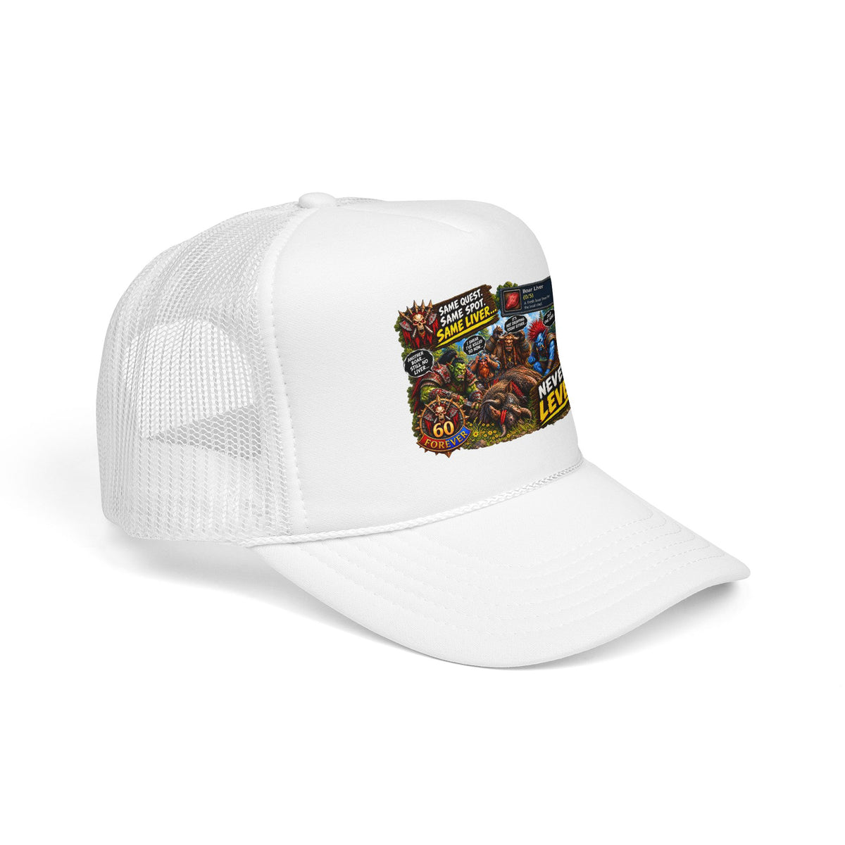 Red 'Til Dead Trucker Hat — Horror Zombie Foam Mesh Cap