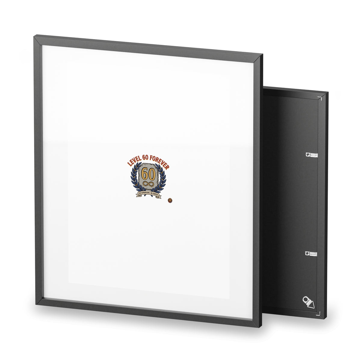 Level 60 Forever Framed Poster — 60th Birthday Vintage Crest Matte Print
