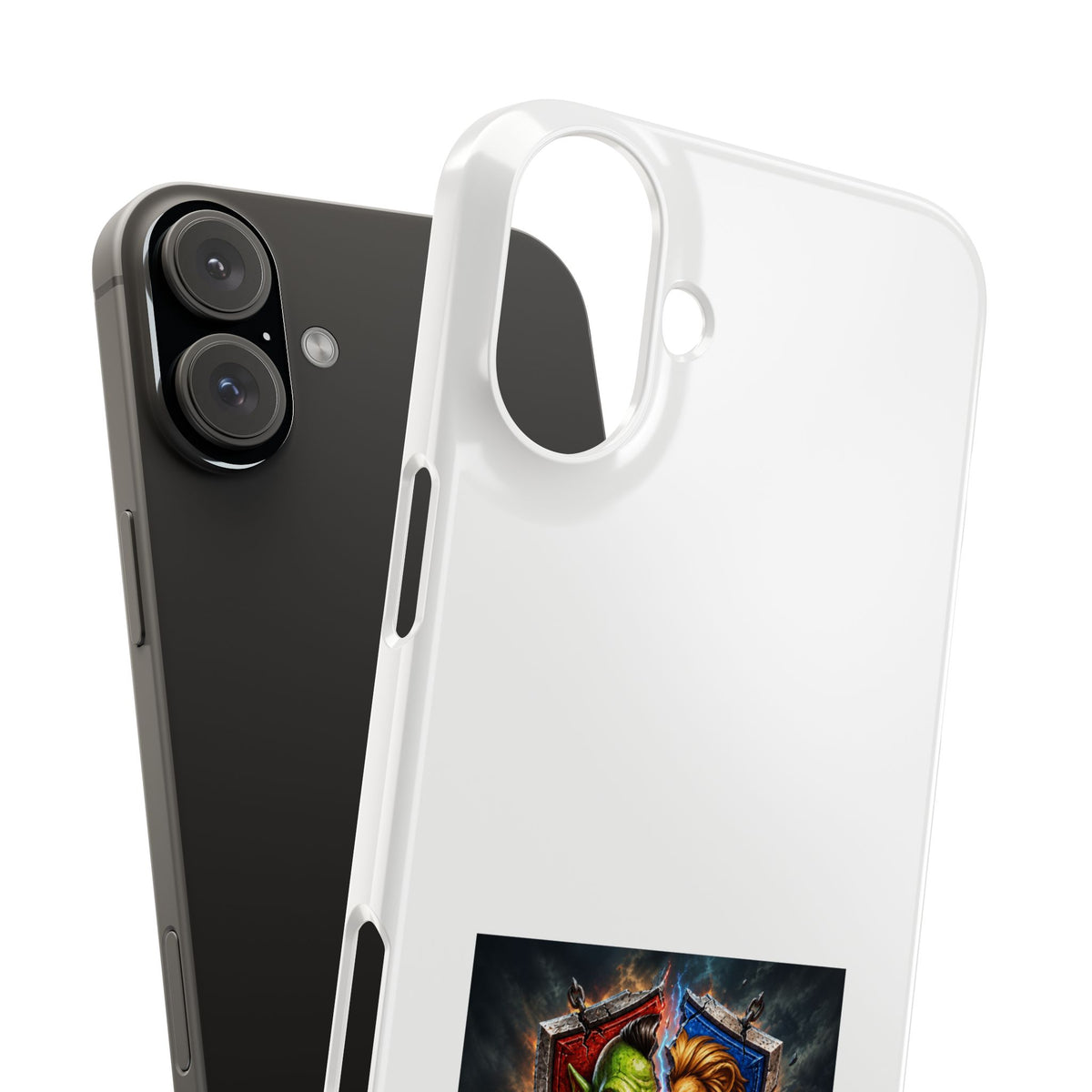 Slim Phone Case — Fantasy Shield Orc & Lion Crest "Sixty Forever"