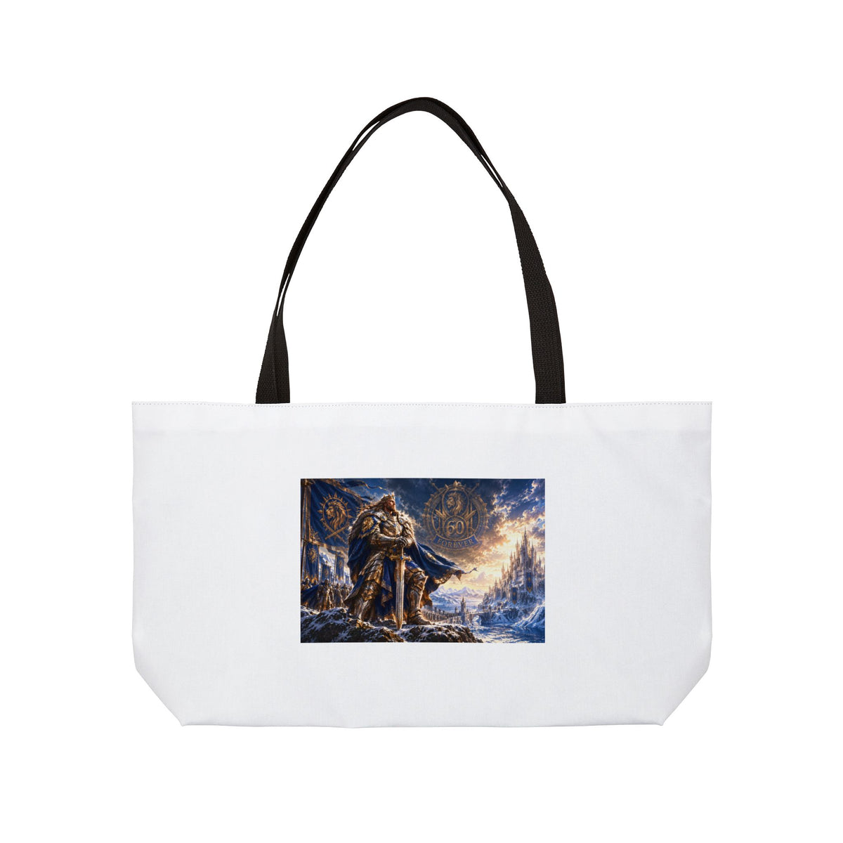 Weekender Tote Bag — Viking Norse Winter Odin Artwork Travel Bag
