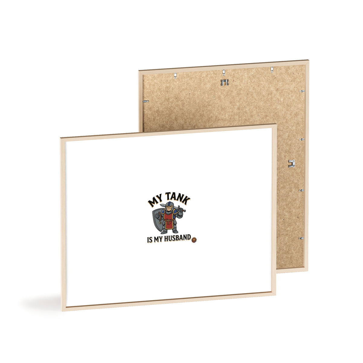 Framed Poster “My Tank Is My Husband” - Military Tank Lover Wall Art