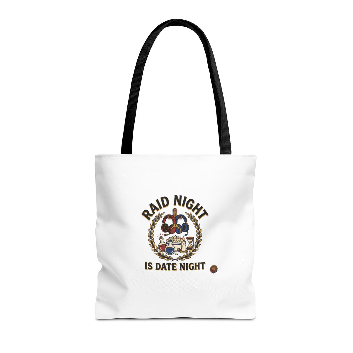 Raid Night Is Date Night Tote Bag — Military Police Themed Canvas Tote