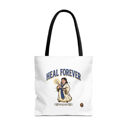 Heal Forever Tote Bag — Cute Cleric RPG Healing Illustration Tote