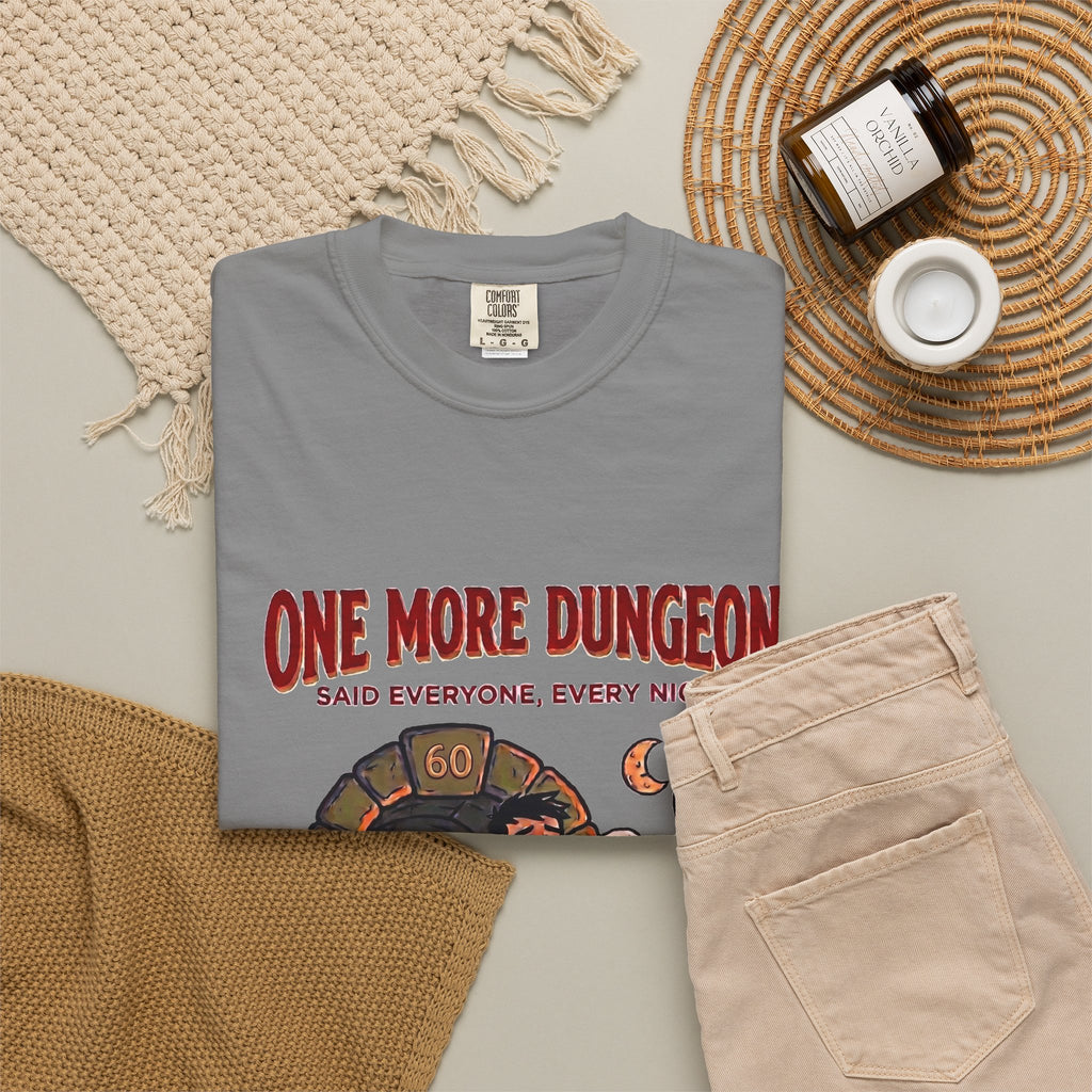 One More Dungeon T-Shirt — Funny RPG Gamer Tee