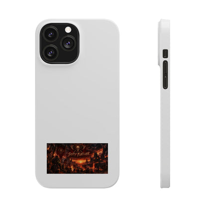 Slim Phone Case — Dark Fantasy Cityscape "Soft Panic" Design