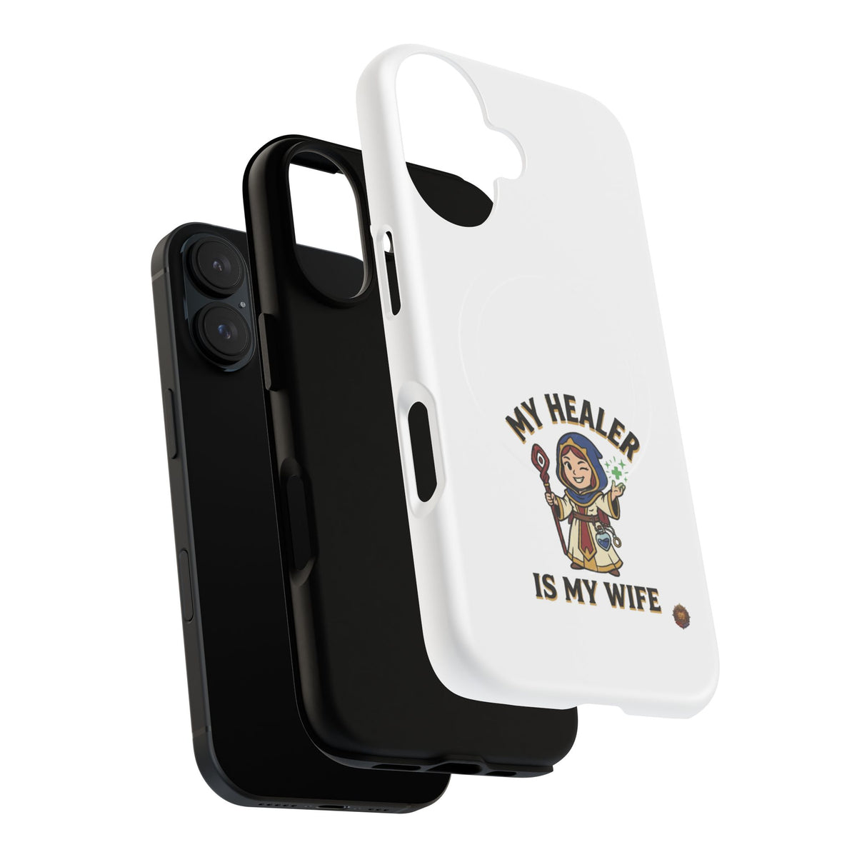 Phone Case — “My Healer Is My Wife” Cute RPG Healer Design, Tough Magnetic Protective Case