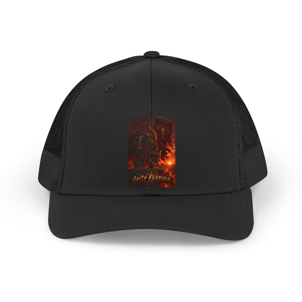 Trucker Hat - Retro Sunset Palm 'Stay Forever' Mesh Cap