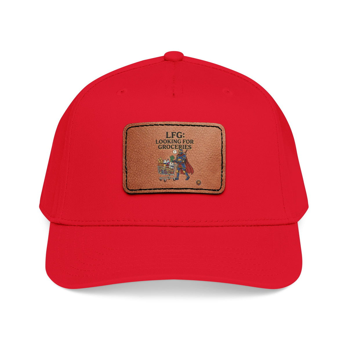 Leather Patch Baseball Cap — 'Need More Greens' Garden Hat