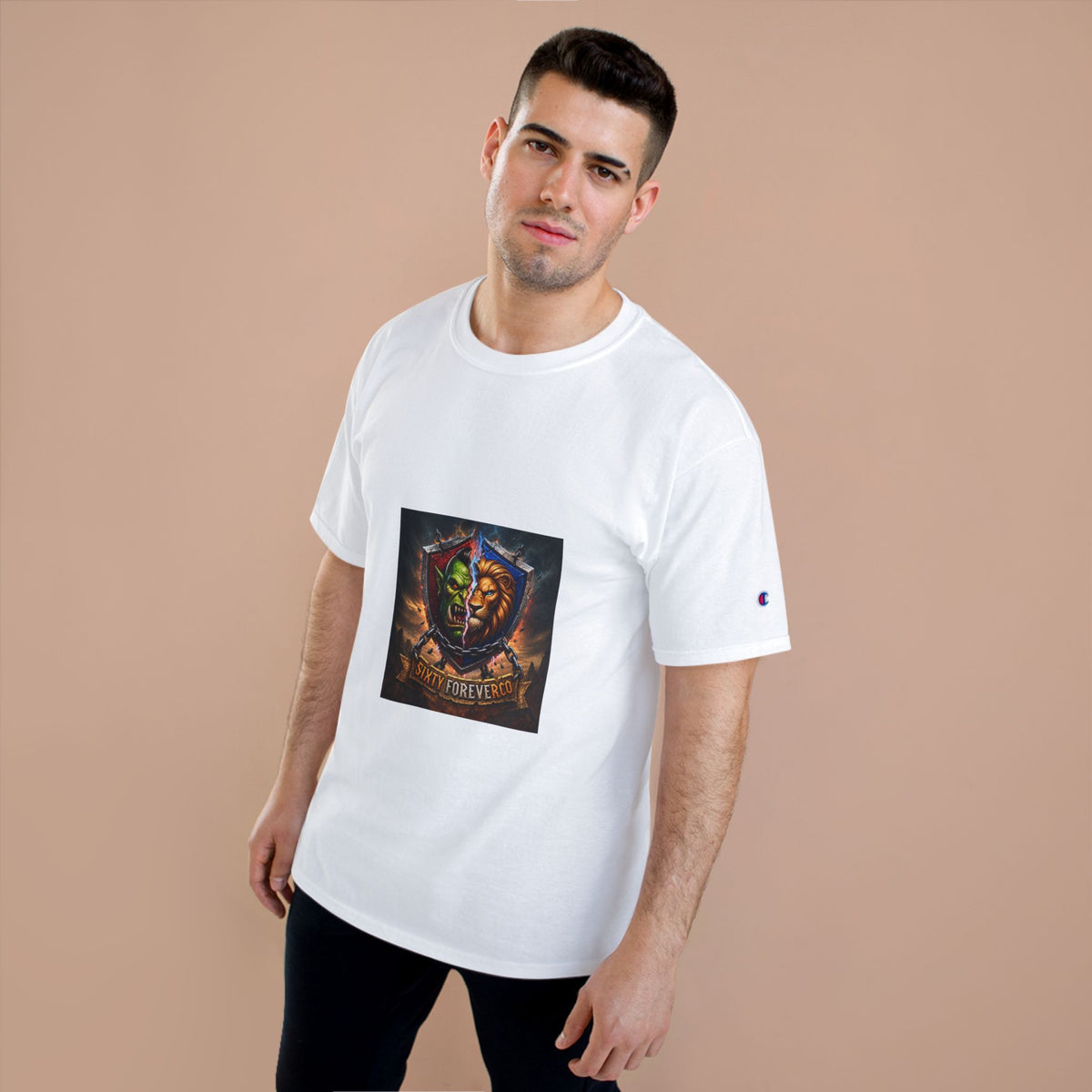 Champion T-Shirt - "Victory Forever" Fantasy Shield Gamer Tee