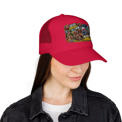 Red 'Til Dead Trucker Hat — Horror Zombie Foam Mesh Cap