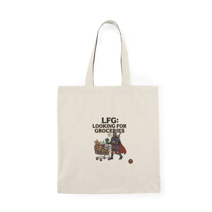 Tote Bag — "LFG: Looking For Groceries" Funny Grocery Shopper Tote