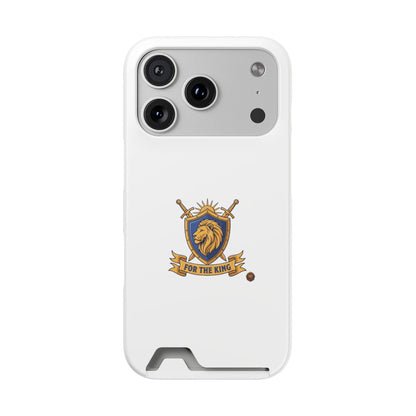 Lion Crest Phone Card Case — 'For The King' Slim Wallet Phone Case