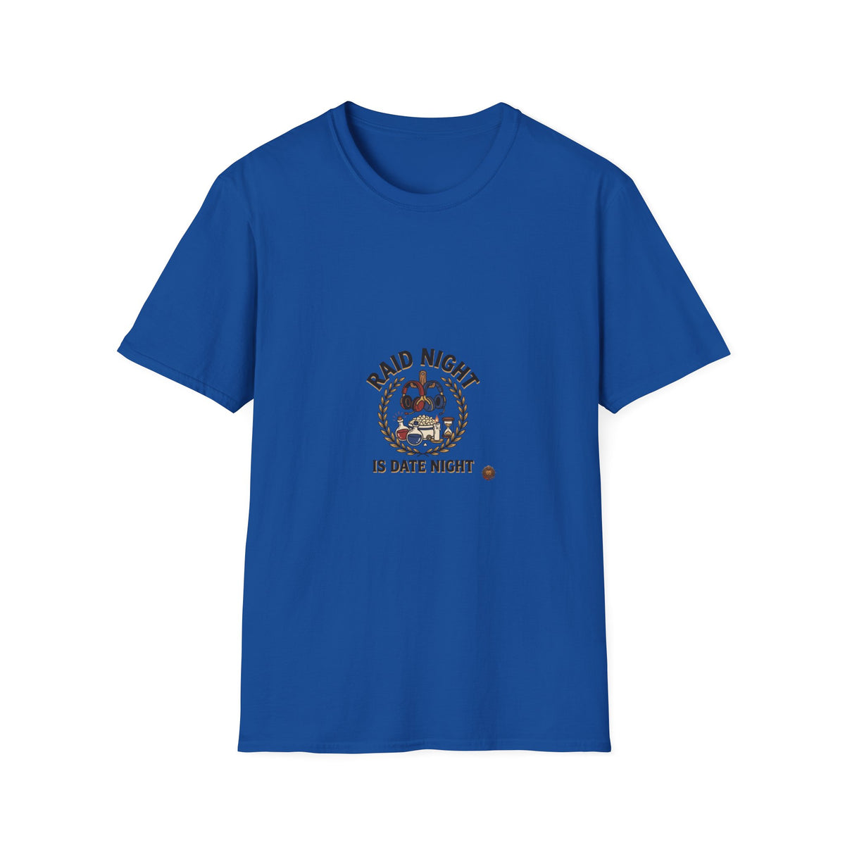 Raid Night Is Date Night T-Shirt — Military Skull Crest Graphic Tee
