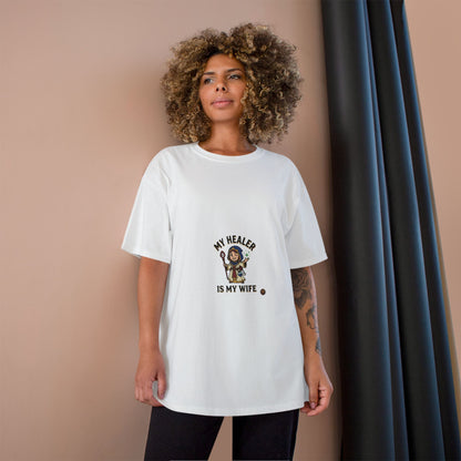 My Healer Is My Wife T-Shirt — Cute Gamer/Healer Wife Tee