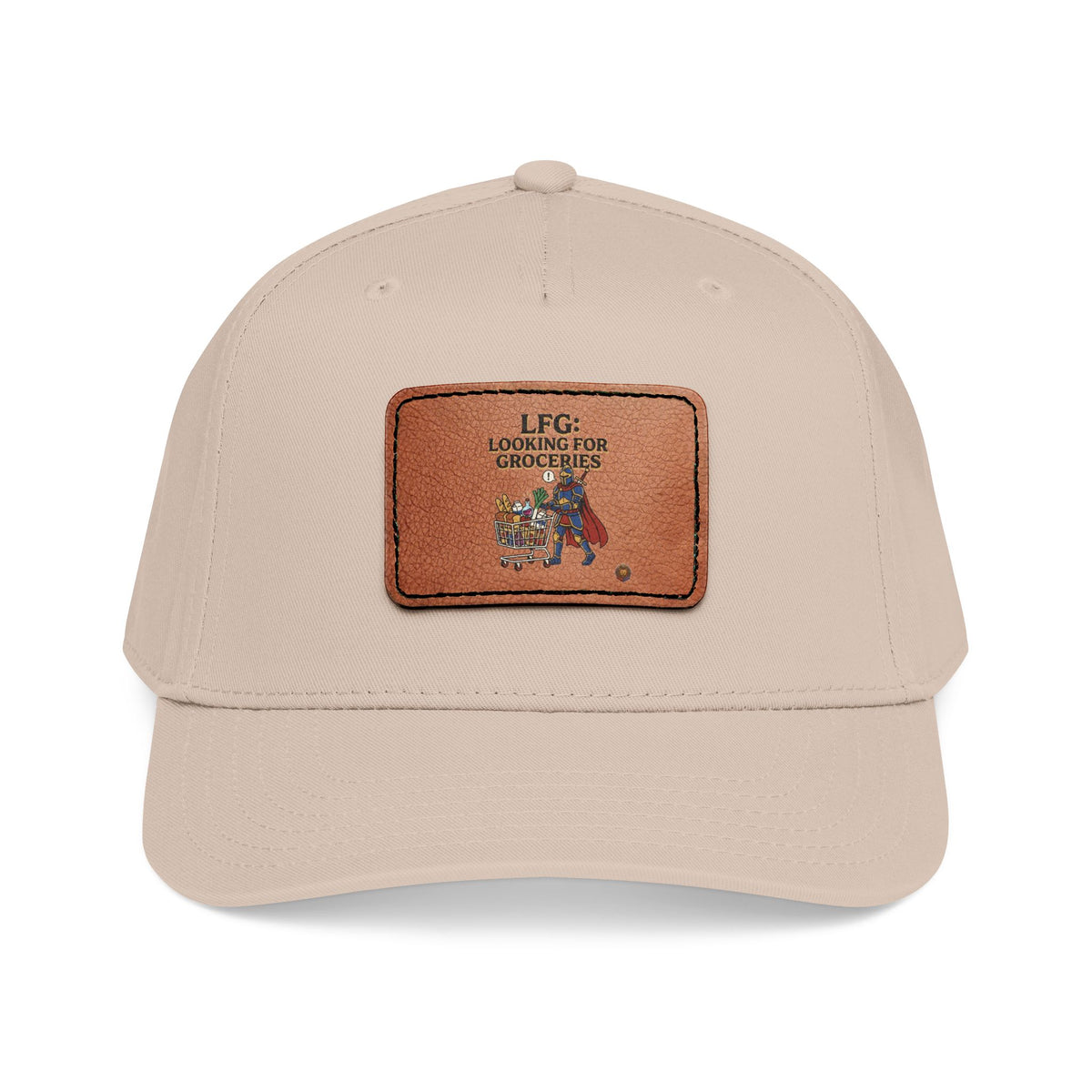 Leather Patch Baseball Cap — 'Need More Greens' Garden Hat