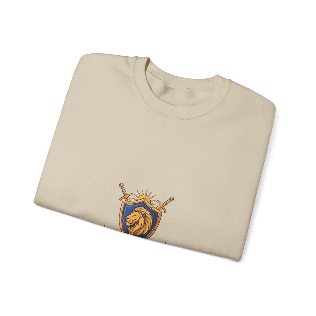 Lion Crest Crewneck Sweatshirt — Be the King Graphic
