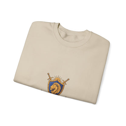 Lion Crest Crewneck Sweatshirt — Be the King Graphic