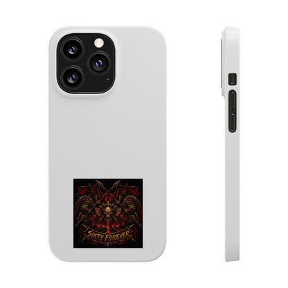 Slim Phone Case — 'Sixty Forever' Gothic Skull & Wings Design