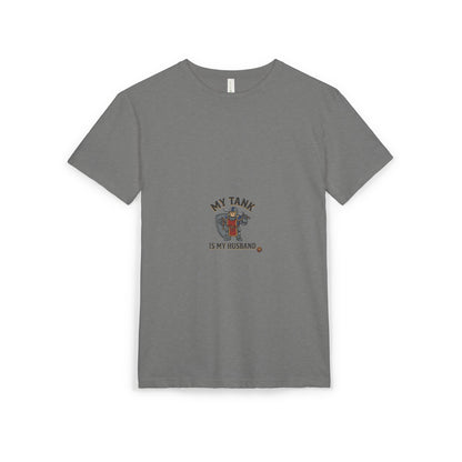 T-Shirt — "My Tank Is My Husband" Cute Military Tank Graphic Tee