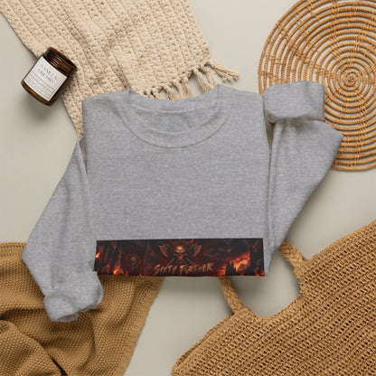 Crewneck Sweatshirt — Dark Fantasy 'Enjoy The Flames' Graphic