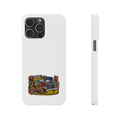 Level 60 Gamer Collage Slim Phone Case