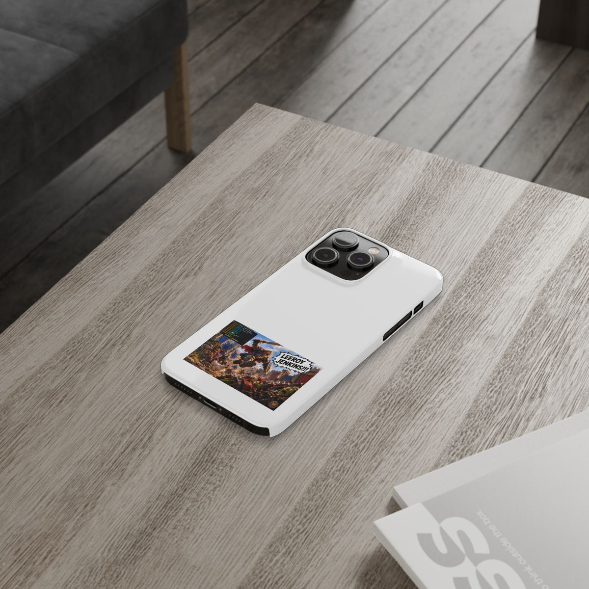Slim Phone Case — 'Leeroy Jenkins!' Gaming Meme Design