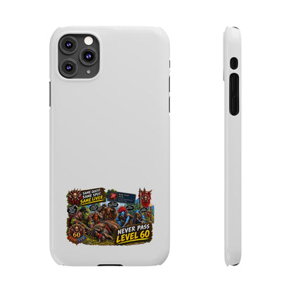 Level 60 Gamer Collage Slim Phone Case