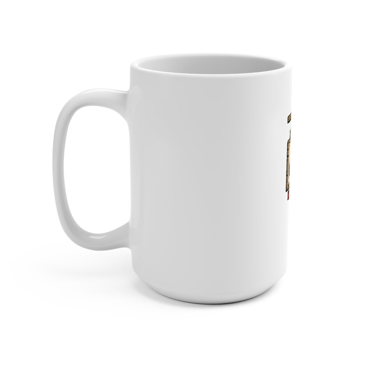 Ceramic Mug — "brb, Questing" Cute RPG Sign Coffee Cup (15oz)