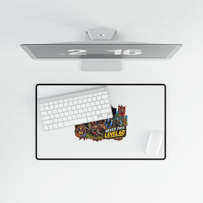 Red 'Til Dead Gamer Desk Mat — Large RPG Battle Mousepad