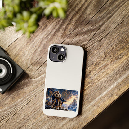 Viking Warrior Slim Phone Case — Norse Saga Art