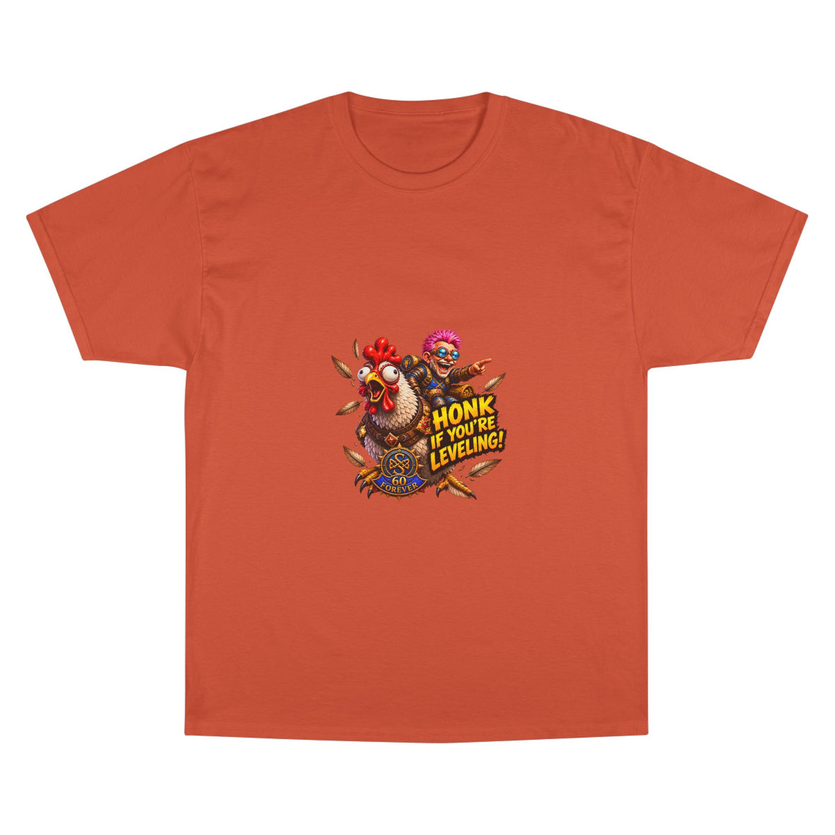 Gamer Chicken "Honk If You’re Leveling" T‑Shirt