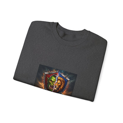 Fantasy Crest Crewneck Sweatshirt — "Forever" Shield Graphic
