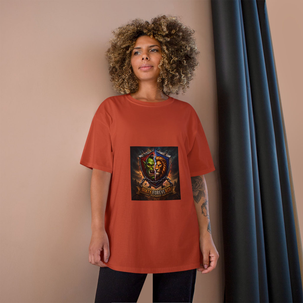 Champion T-Shirt - "Victory Forever" Fantasy Shield Gamer Tee