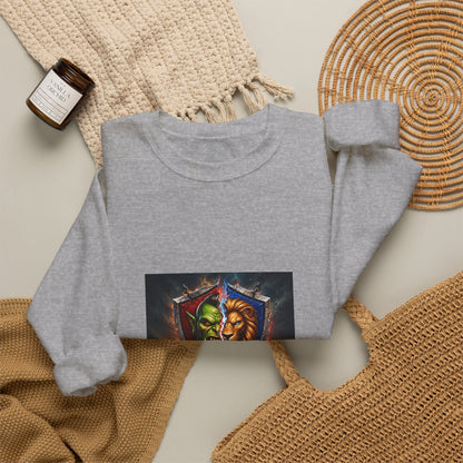 Fantasy Crest Crewneck Sweatshirt — "Forever" Shield Graphic