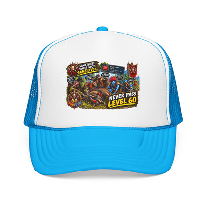 Red 'Til Dead Trucker Hat — Horror Zombie Foam Mesh Cap