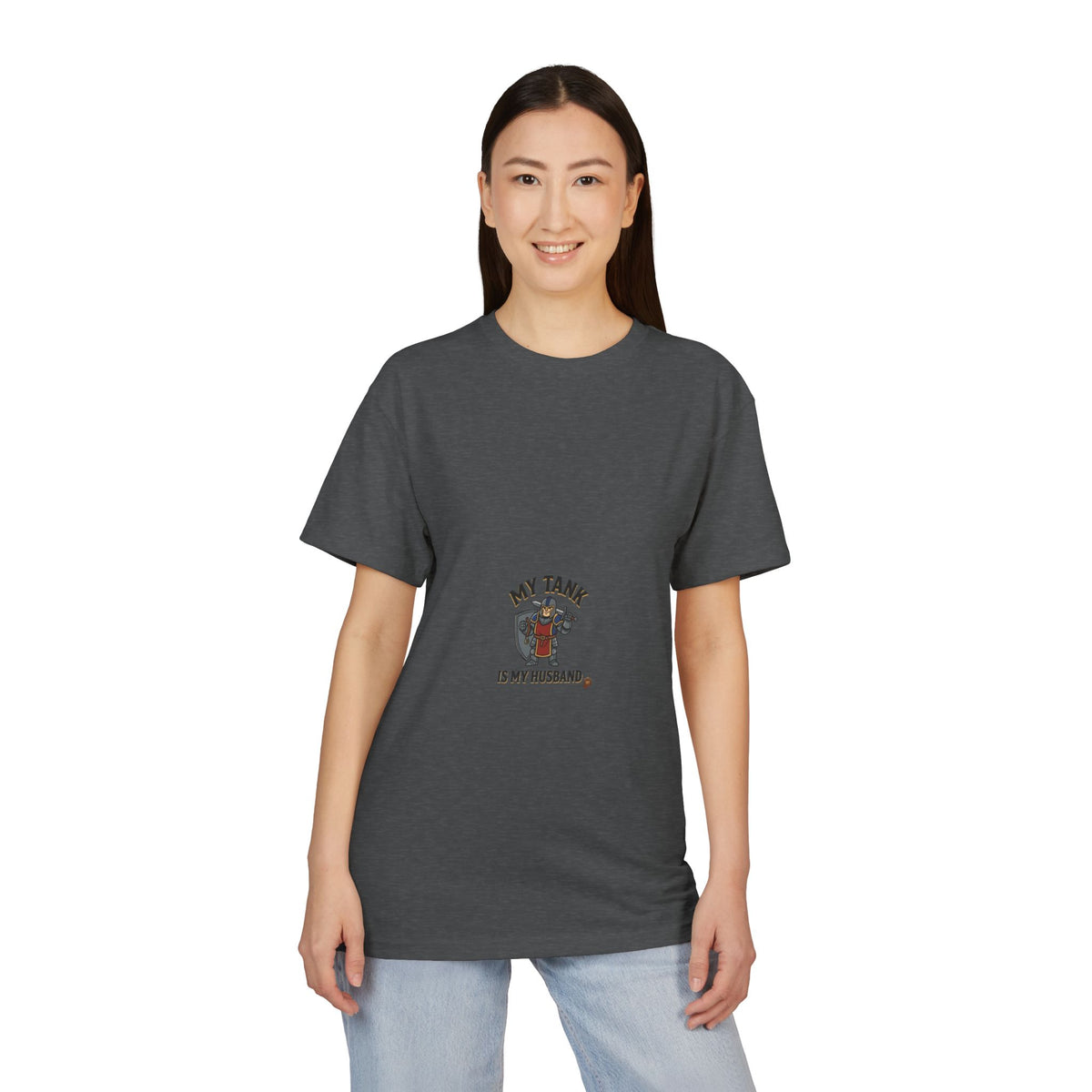 T-Shirt — "My Tank Is My Husband" Cute Military Tank Graphic Tee