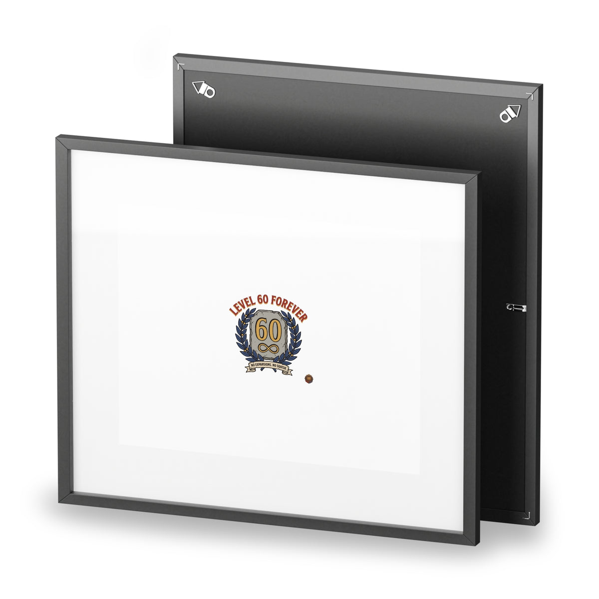 Level 60 Forever Framed Poster — 60th Birthday Vintage Crest Matte Print