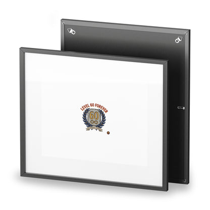Level 60 Forever Framed Poster — 60th Birthday Vintage Crest Matte Print