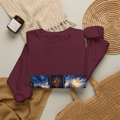For the King Crewneck Sweatshirt – Medieval Fantasy Gaming Design