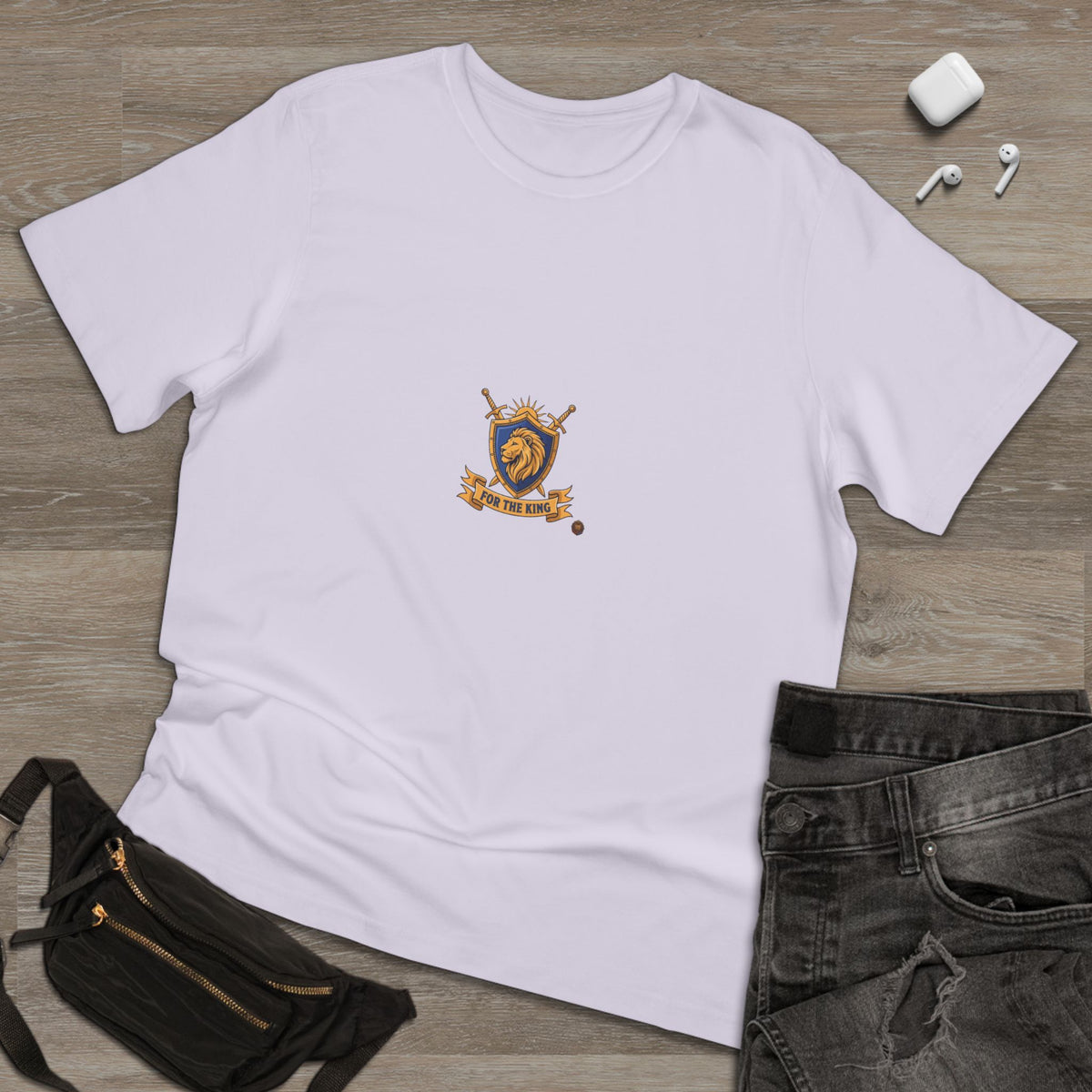Lion Crest T-Shirt — Medieval Heraldry Emblem Tee