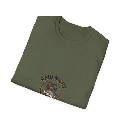 Raid Night Is Date Night T-Shirt — Military Skull Crest Graphic Tee