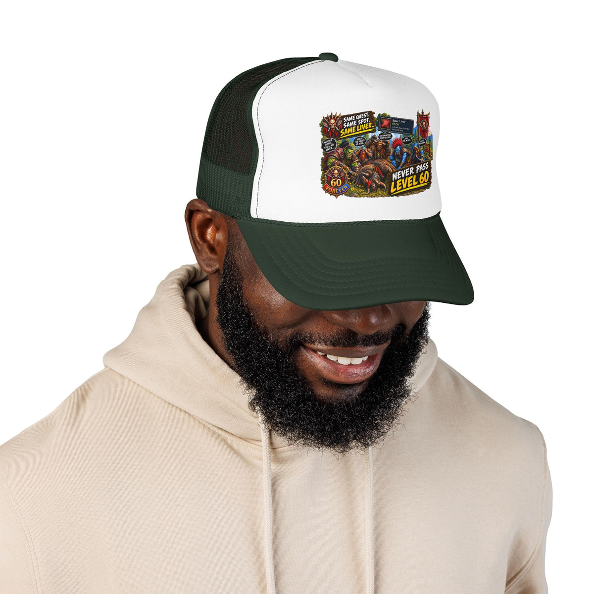 Red 'Til Dead Trucker Hat — Horror Zombie Foam Mesh Cap