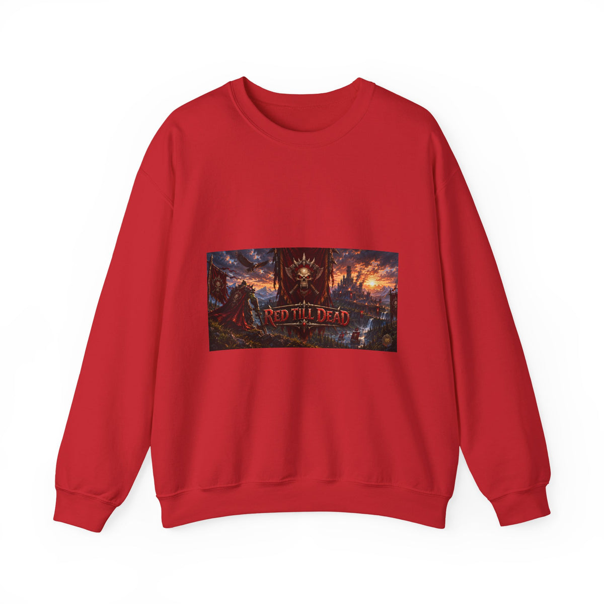 Crewneck Sweatshirt — Red Dead Scenic Game Logo Graphic