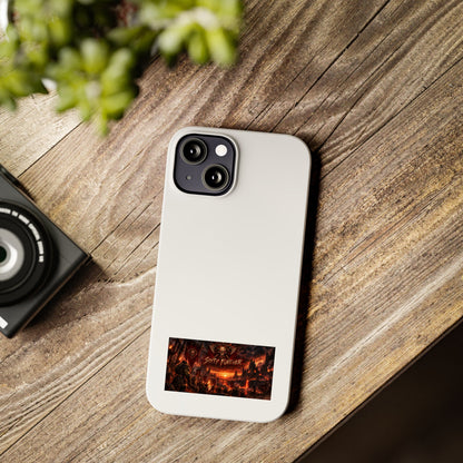 Slim Phone Case — Dark Fantasy Cityscape "Soft Panic" Design