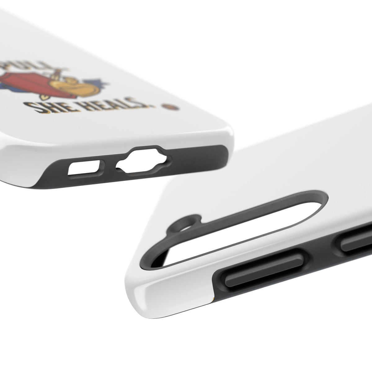 Phone Case — "I Pull, She Heals" RPG Couple Gaming Protective Case