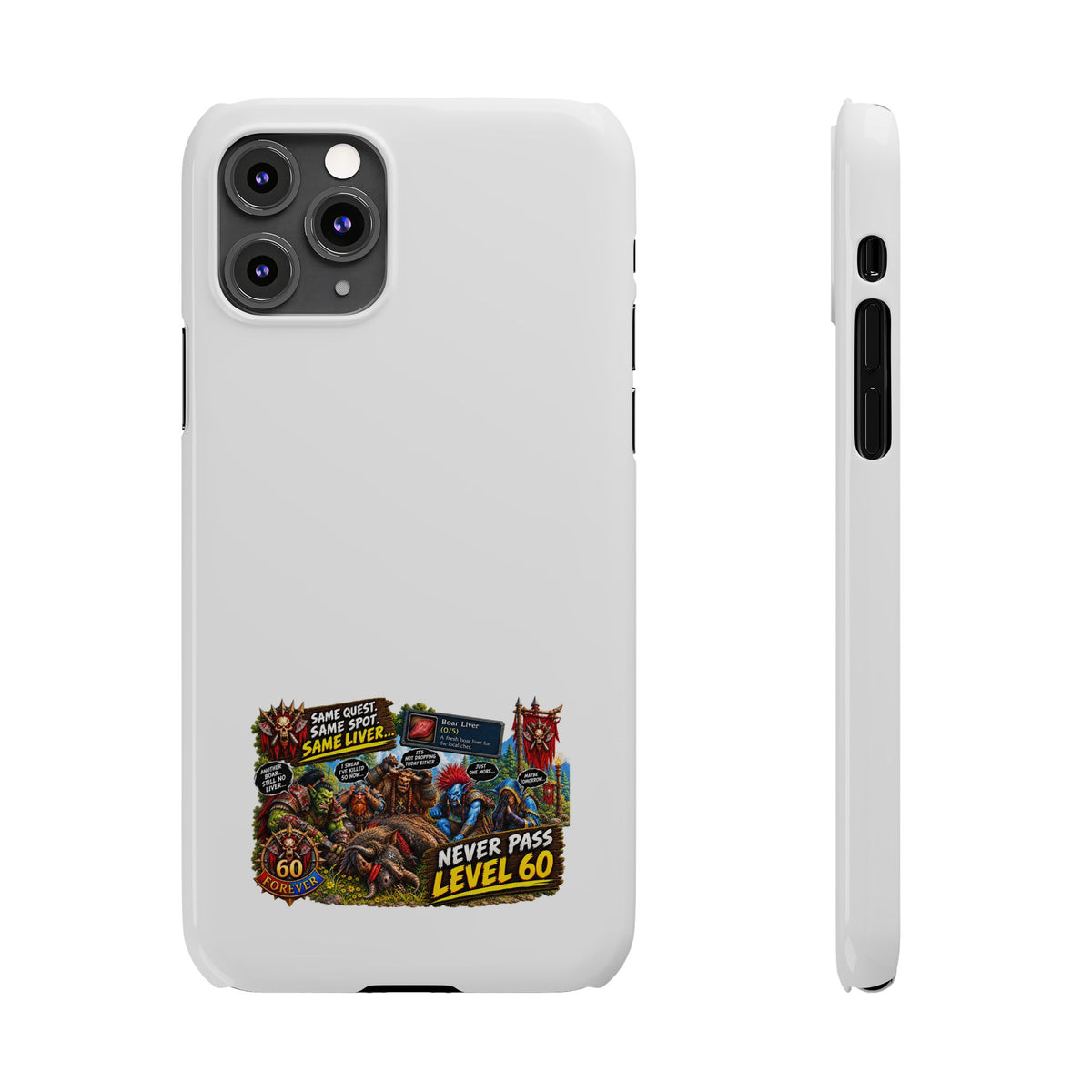Level 60 Gamer Collage Slim Phone Case
