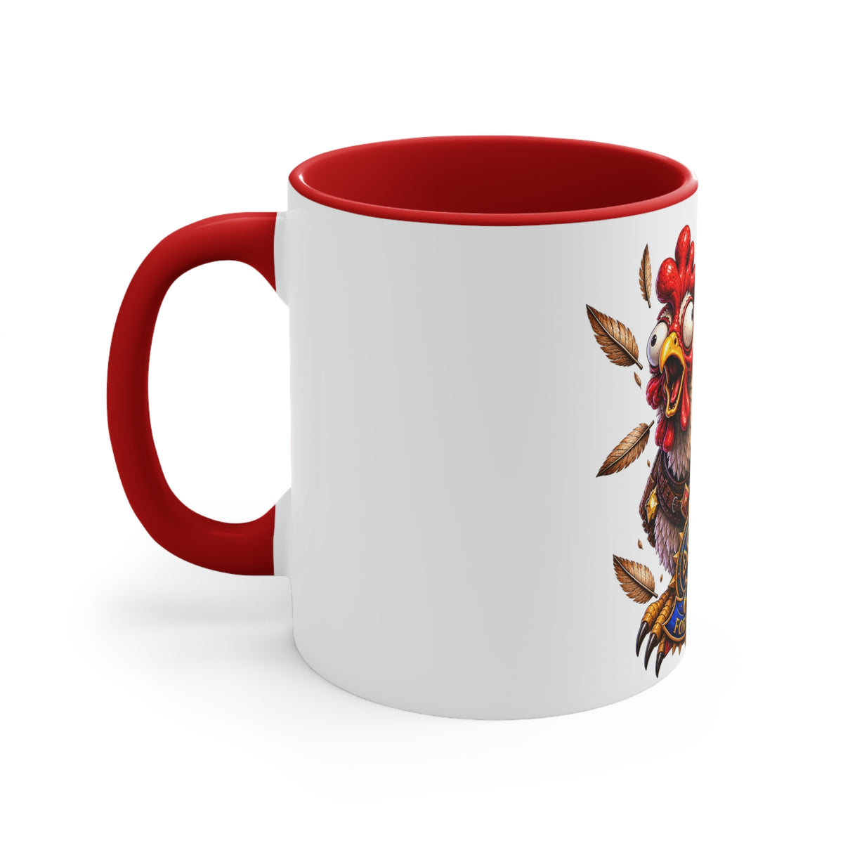 Gaming Mug — "Honk If You're Leveling" Funny Gamer Coffee Cup (Color Accent)